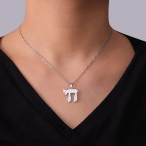 Ancient Israel Necklace - Hebrew Stainless Steel Hanukkah - Bricks Masons