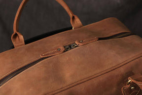 Master Mason Blue Lodge Travel Bag - Dark Brown & Camel