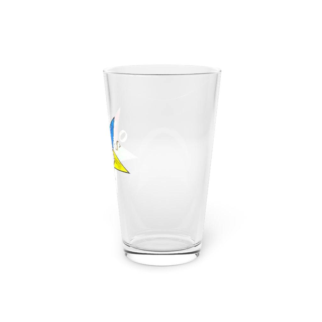 OES Pint Glass - 16oz 5-Pointed Star