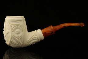 Master Mason Blue Lodge Meerschaum Pipe - Handcrafted With Fitted Case