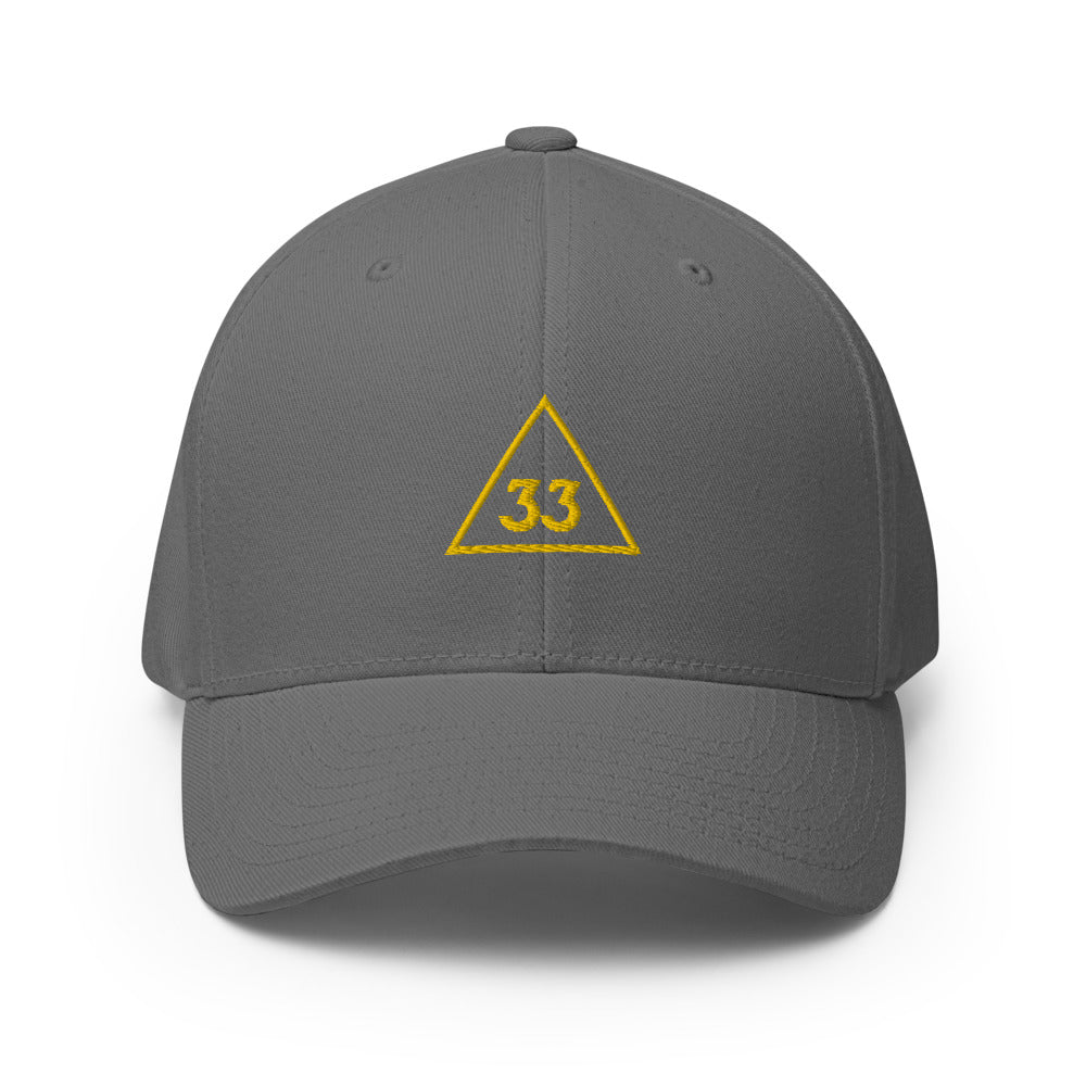 33rd Degree Scottish Rite Baseball Cap - Golden Embroidery