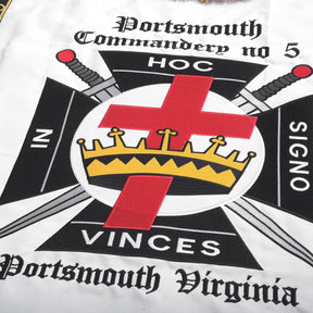 Custom Masonic Banner - Machine Embroidery Expose - Bricks Masons
