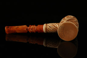 Master Mason Blue Lodge Meerschaum Pipe - Handcrafted Mason Gavel Shape