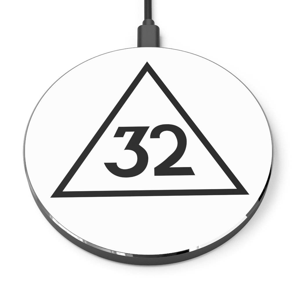 32nd Degree Scottish Rite Wireless Charger - Black & White