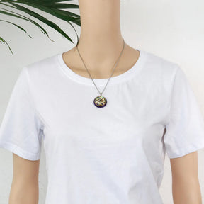 Necklace  - Metatron'S Cube And Energy Stones - Bricks Masons