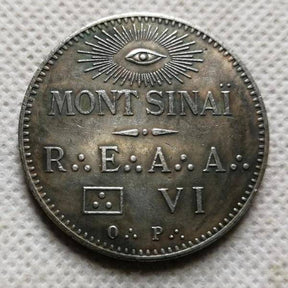 Fellowcraft Blue Lodge Coin - Mont Sinai Antique - Bricks Masons