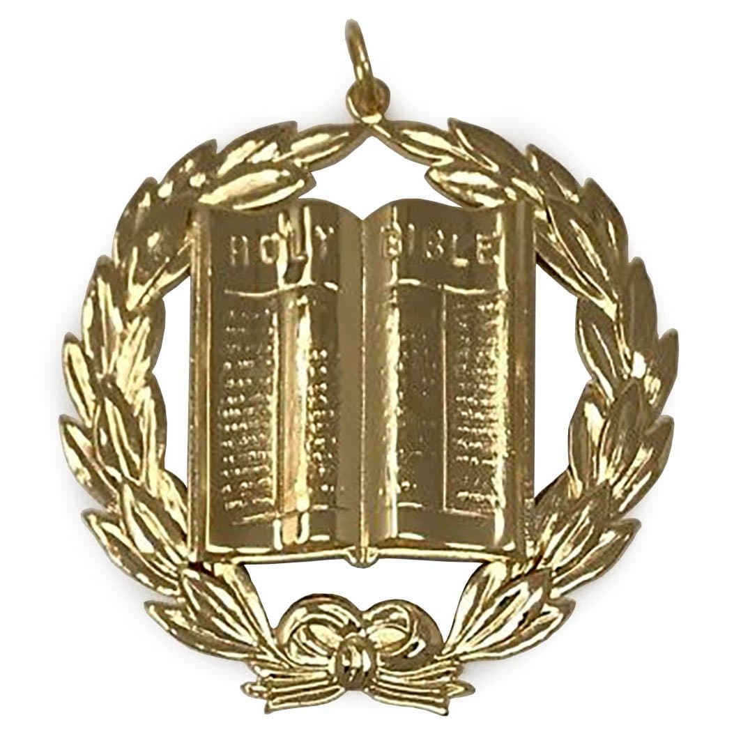 Grand Chaplain Blue Lodge Officer Collar Jewel - Gold - Bricks Masons