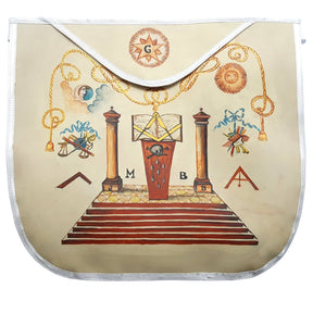 Hand-Painted Apron - 19th Century Inspired Various Colors, Shapes & Trims - Bricks Masons
