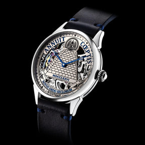 Eye Of Providence Wristwatch - Annuit Coeptis & Pyramid Silver Skeleton