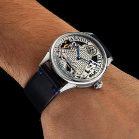 Eye Of Providence Wristwatch - Annuit Coeptis & Pyramid Silver Skeleton