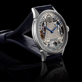 Eye Of Providence Wristwatch - Annuit Coeptis & Pyramid Silver Skeleton