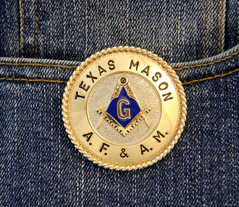Master Mason Blue Lodge Keychain - Handcrafted Colorado Mason Square & Compass G