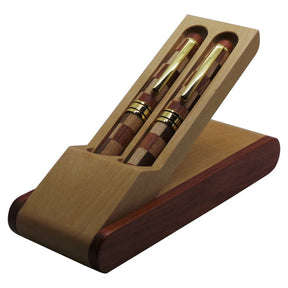 Master Mason Blue Lodge Pen - Wood Double Pen Set Desk