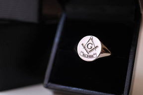 Master Mason Blue Lodge Ring - Customized Lodge Number