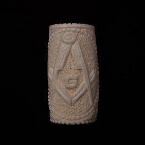 Master Mason Blue Lodge Meerschaum Pipe - Handmade With Velvet Case