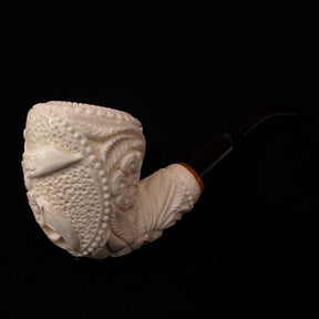 Shriners Meerschaum Pipe - Handmade Beewax With Fitter Hard Case