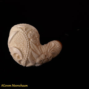 Shriners Meerschaum Pipe - Handmade Beewax With Fitter Hard Case