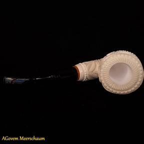 Shriners Meerschaum Pipe - Handmade Beewax With Fitter Hard Case