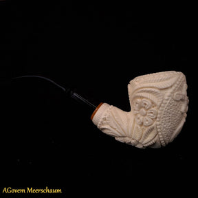 Shriners Meerschaum Pipe - Handmade Beewax With Fitter Hard Case