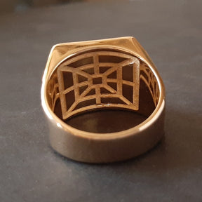 Order Of Malta Ring - Handcrafted Solid Silver Vermeil
