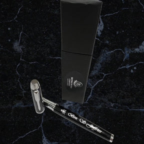 Master Mason Blue Lodge Pen - Silver Engraved Black Ink Rollerball Gift Set