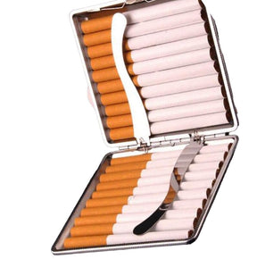 Master Mason Blue Lodge Cigarette Case - Personalised Leather Case Metal Gold Emblem