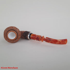 Master Mason Blue Lodge Meerschaum Pipe - Handmade with  Fitted Case & Tamper