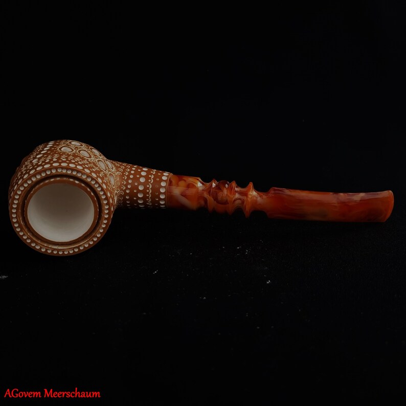 Master Mason Blue Lodge Meerschaum Pipe -  With Fitter Case & Pipe Tamper - Bricks Masons