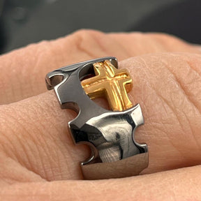 Knights Templar Ring - Sterling Silver Cross