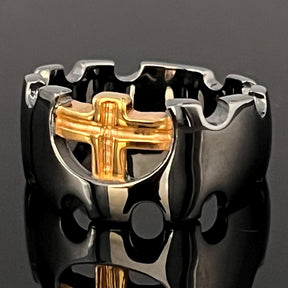Knights Templar Ring - Sterling Silver Cross