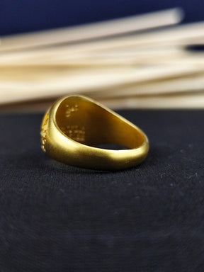 Master Mason Blue Lodge Ring - Square & Compass G Engraving Options - Bricks Masons