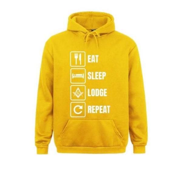 Master Mason Blue Lodge Hoodie - Eat Sleep Lodge Repeat Various Colors