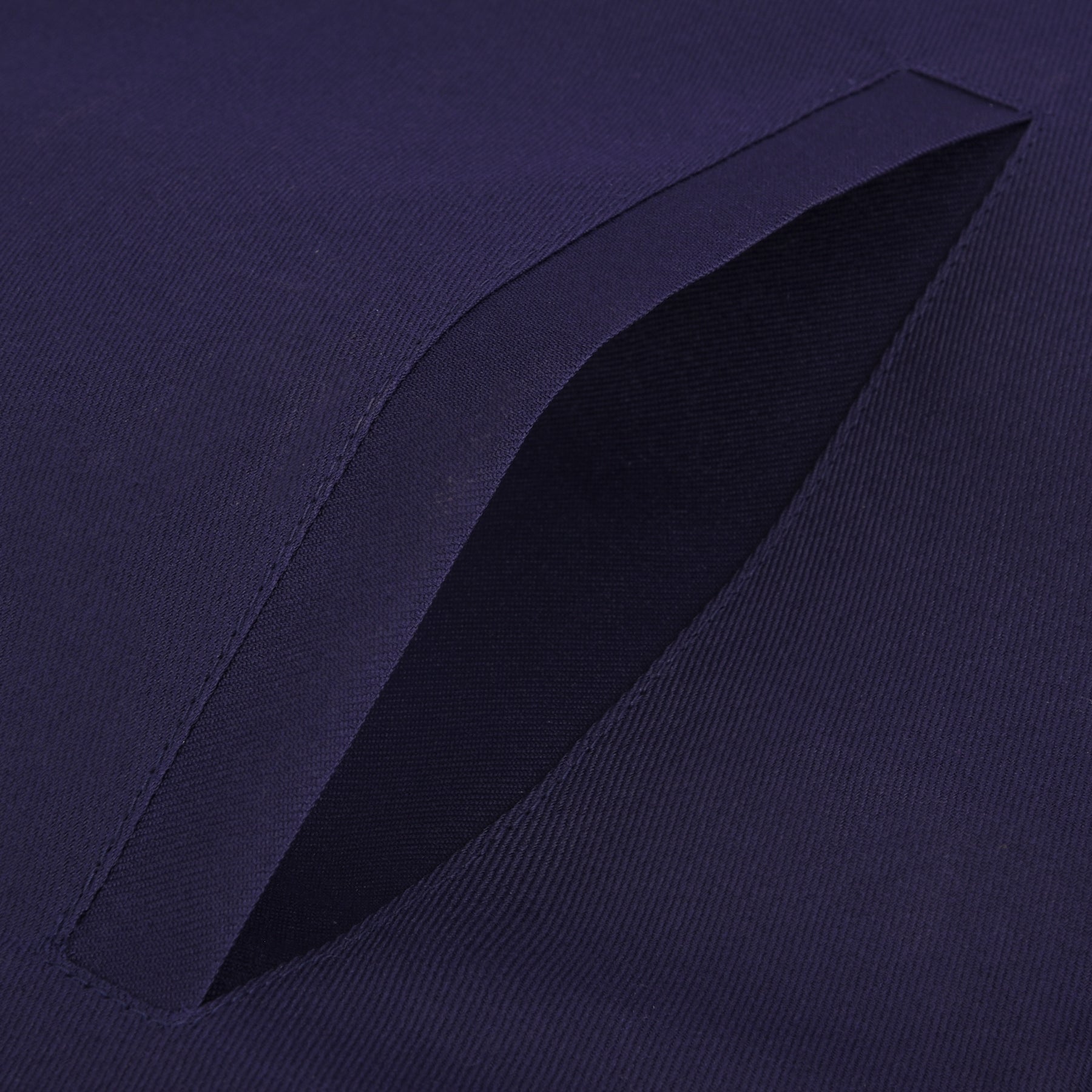 Junior Warden Blue Lodge Officer Apron - Dark Blue With Silver Hand Embroidery Bullion - Bricks Masons