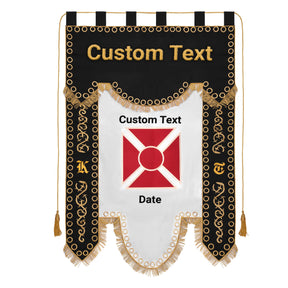 Knights Templar Banner - Machine Embroidery Fully Customizable