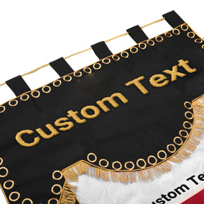 Knights Templar Banner - Machine Embroidery Fully Customizable