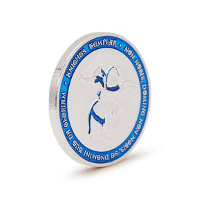 Knights Templar Commandery Coin - IN HOC SIGNO VINCES Navy Blue - Bricks Masons