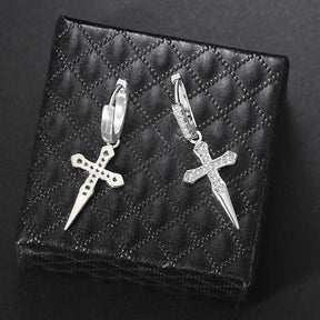 Knights Templar Earring - Copper Drop Earrings - Bricks Masons