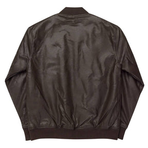Knights Templar Jacket - Leather Golden Embroidery - Bricks Masons