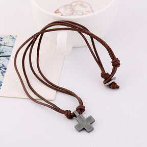Knights Templar Necklace - Cross Pendant - Bricks Masons