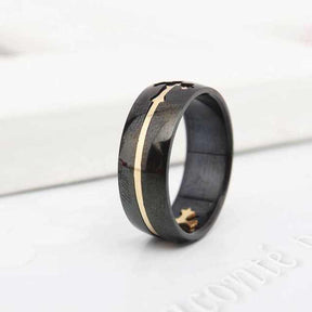 Knights Templar Ring - Cross Gold & Silver - Bricks Masons