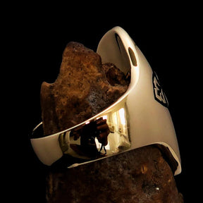 Knights Templar Ring - Gold Polished Cross Brass