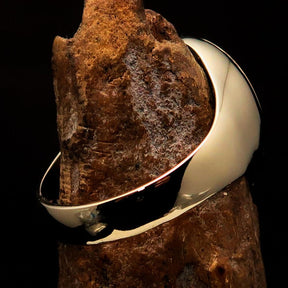 Knights Templar Ring - Gold & Red Cross Solid Brass