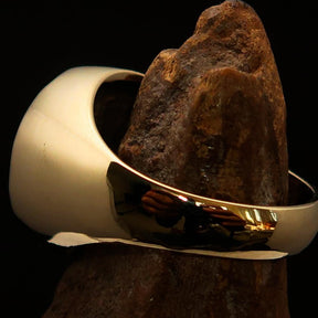 Knights Templar Ring - Gold & Red Sigillum MilItum XPISTI