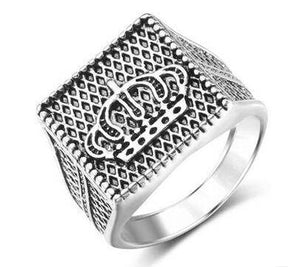 Knights Templar Ring - Golden Royal Crown Knight - Bricks Masons