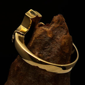 Knights Templar Ring - Green Celtic Cross