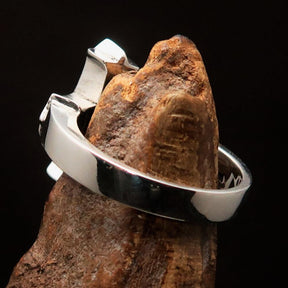 Knights Templar Ring - Mirror polished Silver Cross Ring