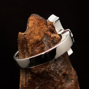 Knights Templar Ring - Mirror polished Silver Cross Ring
