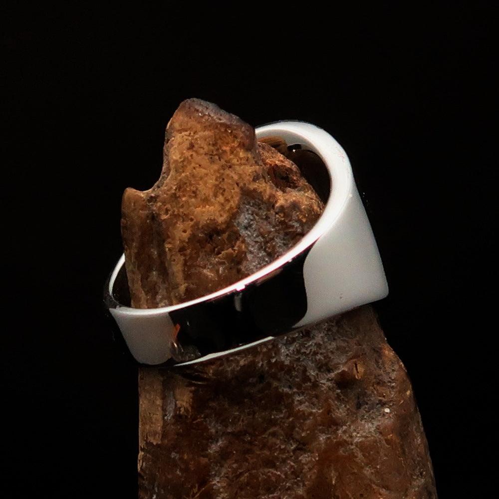 Knights Templar Ring - Red Sterling Silver Cross