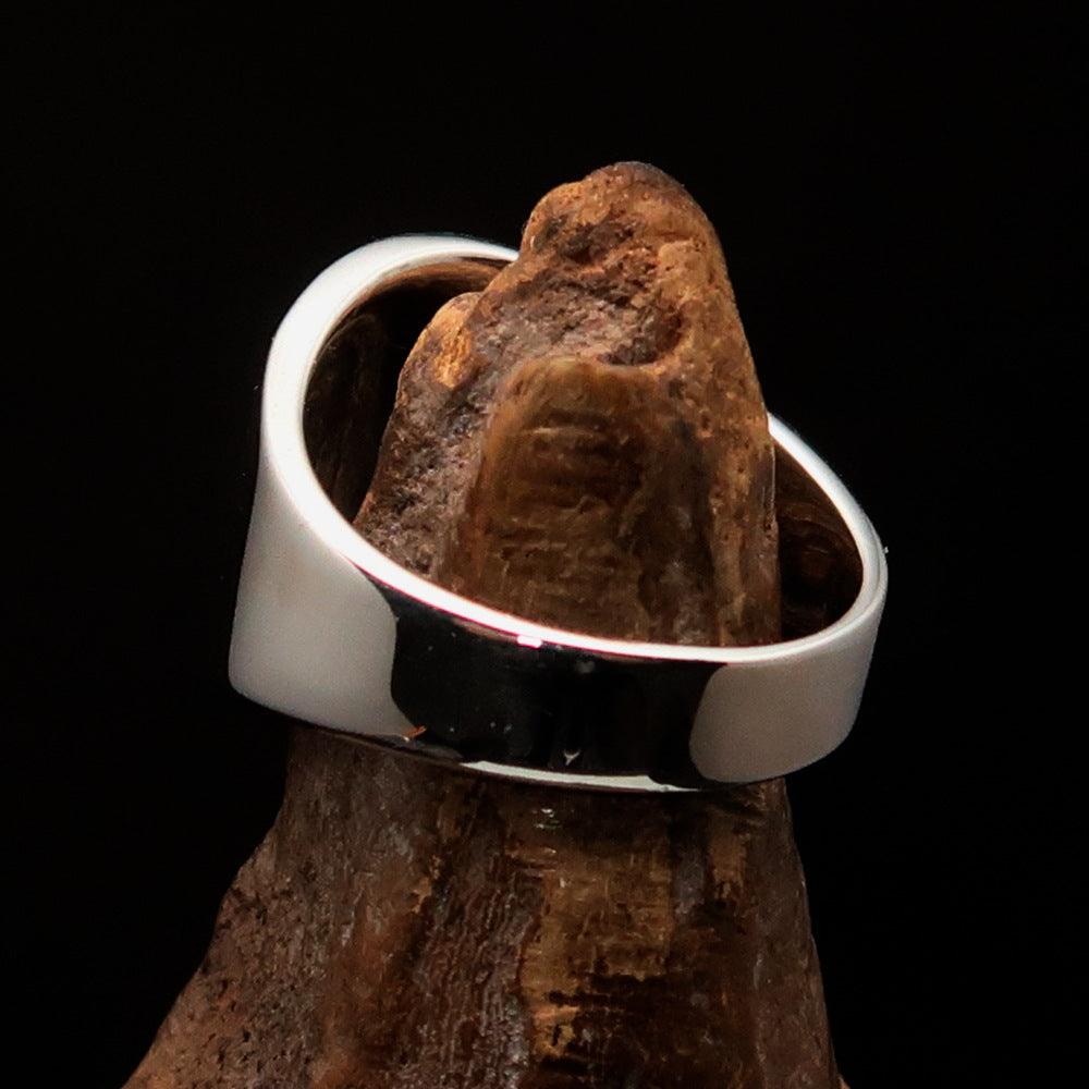 Knights Templar Ring - Red Sterling Silver Cross