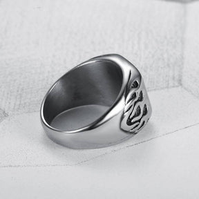 Knights Templar Ring - Square Signet - Bricks Masons
